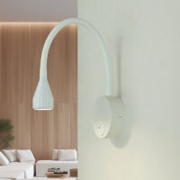 LED Wandleuchte Schalter H: 41,5 cm Schwanenhals 4100 K...