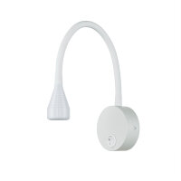LED Wandleuchte Schalter H: 41,5 cm Schwanenhals 4100 K...