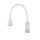 LED Wandleuchte Schalter H: 41,5 cm Schwanenhals 4100 K Weiß