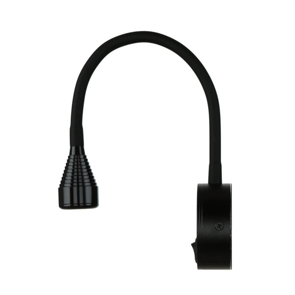 LED Wandleuchte Schwanenhals Schalter Schwarz 4100 K 245 lm