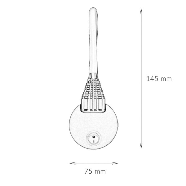 LED Wandleuchte Schwanenhals Schalter Schwarz 4100 K 245 lm