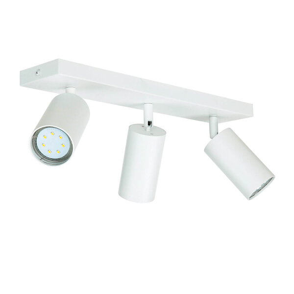 Deckenlampe Weiß B: 39,5 cm schwenkbar 3-flammig GU10