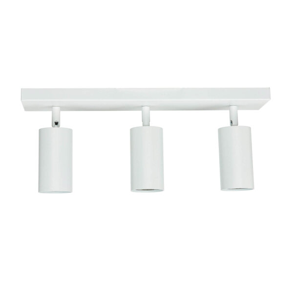 Deckenlampe Weiß B: 39,5 cm schwenkbar 3-flammig GU10