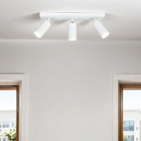 Deckenlampe Weiß B: 39,5 cm schwenkbar 3-flammig GU10