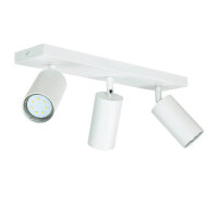 Deckenlampe Weiß B: 39,5 cm schwenkbar 3-flammig GU10