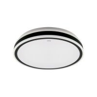 Deckenleuchte LED IP44 4100 K Ø 38 cm Schwarz...