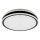 LED Deckenlampe IP44 D: 48 cm rund 4100 K neutralweiß Schwarz Weiß
