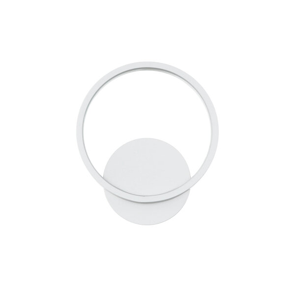LED Wandleuchte Ring Ø 19,5 cm 4100 K Metall 760 lm Weiß