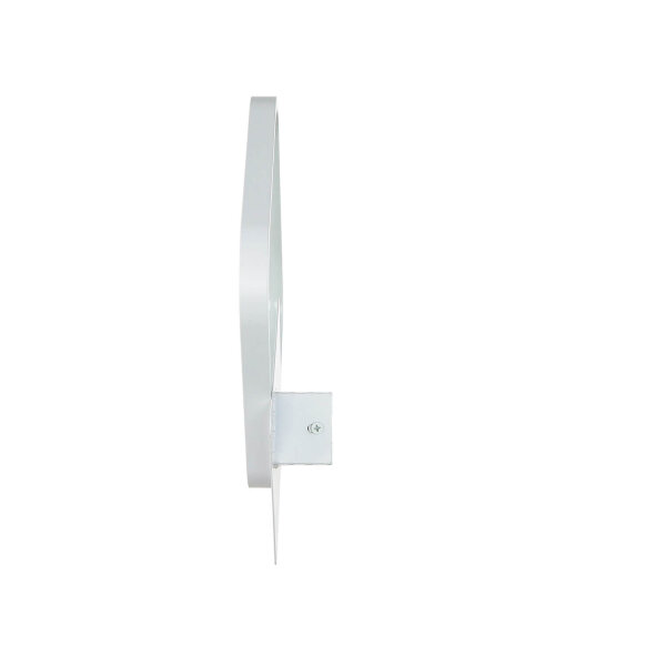 LED Wandleuchte B: 22 cm H: 29 cm Weiß 4100 K Metall eckig
