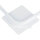 LED Wandleuchte B: 22 cm H: 29 cm Weiß 4100 K Metall eckig