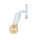 Wandspot Metall E27 Ø 9,8 cm rund schwenkbar Weiß