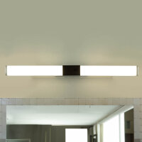 LED Spiegelleuchte 60 cm lang IP44 Chrom Weiß 4100...