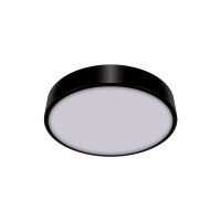 LED Deckenlampe rund Ø 30 cm Schwarz 4000 K 1510 lm