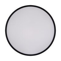 LED Deckenlampe rund Ø 30 cm Schwarz 4000 K 1510 lm