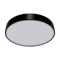 LED Deckenlampe Schwarz Ø 50 cm 4000 K blendarm rund