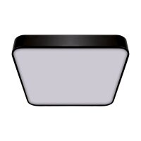 LED Deckenlampe eckig B: 50 cm 4000 K 2610 lm Schwarz