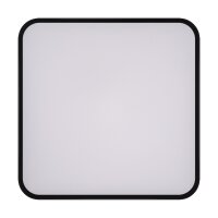 LED Deckenlampe eckig B: 50 cm 4000 K 2610 lm Schwarz