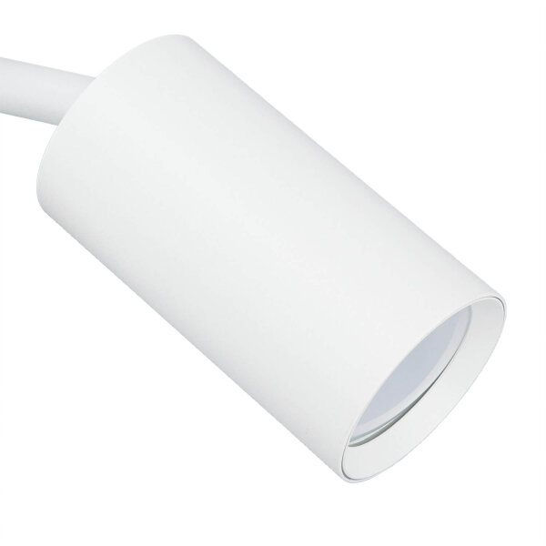 Wandleuchte mit Schalter Weiß GU10 H: 14 cm schwenkbar