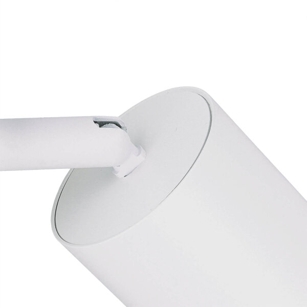 Wandleuchte mit Schalter Weiß GU10 H: 14 cm schwenkbar