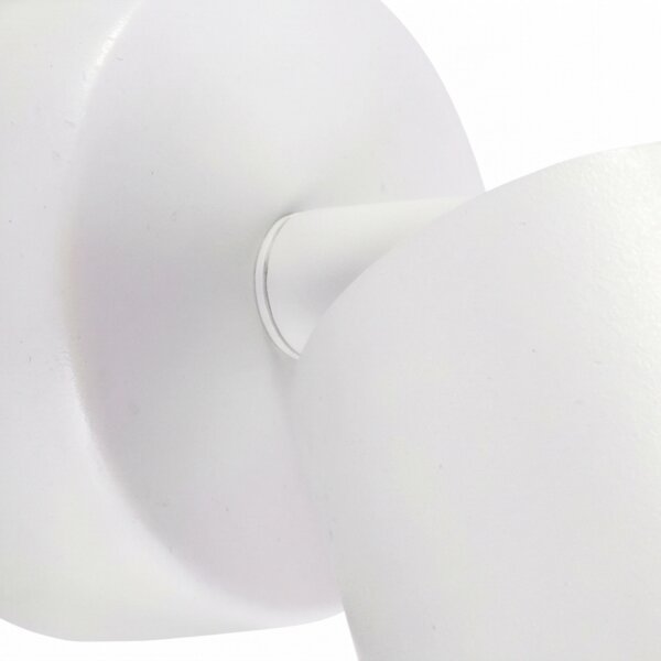 Wandspot Weiß B: 6 cm klein schwenkbar 1-flammig GU10