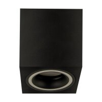 Deckenlampe Schwarz GU10 B: 8 cm H: 10 cm klein eckig...