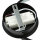 LED Wandlampe Schwarz Ring Ø 19,5 cm Aluminium 4100 K