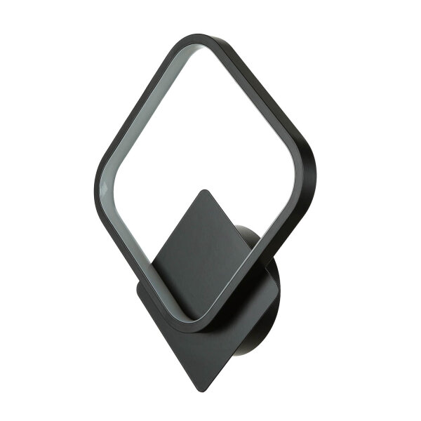 LED Wandlampe Schwarz H: 29 cm 4100 K dekorativ Metall
