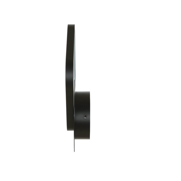 LED Wandlampe Schwarz H: 29 cm 4100 K dekorativ Metall