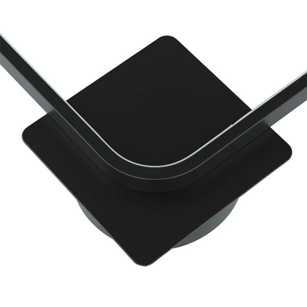 LED Wandlampe Schwarz H: 29 cm 4100 K dekorativ Metall