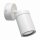 Wandlampe Weiß Ø 7 cm klein schwenkbar GU10 Metall Glas IP44
