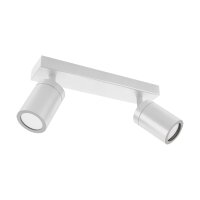 Deckenleuchte GU10 2-flammig B: 25 cm schwenkbar IP44...
