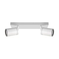 Deckenleuchte GU10 2-flammig B: 25 cm schwenkbar IP44...