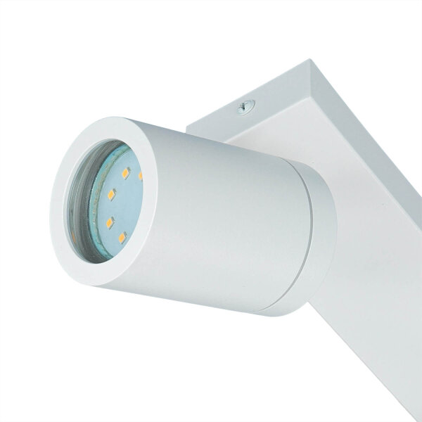 Deckenspot IP44 Weiß B: 39 cm klein 3-flammig GU10 schwenkbar