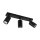 Deckenstrahler IP44 3-flammig GU10 Schwarz B: 39 cm Metall