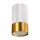 Deckenspot Wei&szlig; Gold GU10 &Oslash; 5,5 cm H: 10 cm klein Aufputz