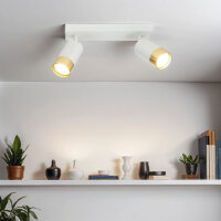 Deckenlampe schwenkbar B: 25 cm 2-flammig GU10 in...