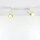 Deckenlampe schwenkbar B: 25 cm 2-flammig GU10 in Weiß Gold