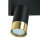 Deckenleuchte Metall B: 25 cm eckig 4x GU10 Schwarz Gold