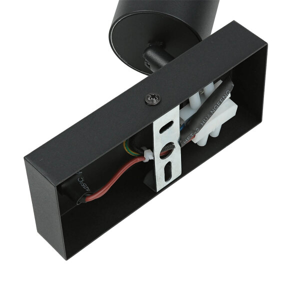 Wandleuchte mit Schalter Metall GU10 schwenkbar Schwarz Gold