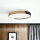 Deckenleuchte LED Ø 33 cm rund Holz-Optik Schwarz IP44 4000 K