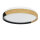 Deckenleuchte LED Ø 33 cm rund Holz-Optik Schwarz IP44 4000 K