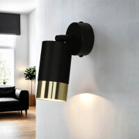 Wandlampe Metall Ø 7 cm klein schwenkbar GU10 in...
