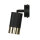 Wandlampe Metall Ø 7 cm klein schwenkbar GU10 in Schwarz Gold