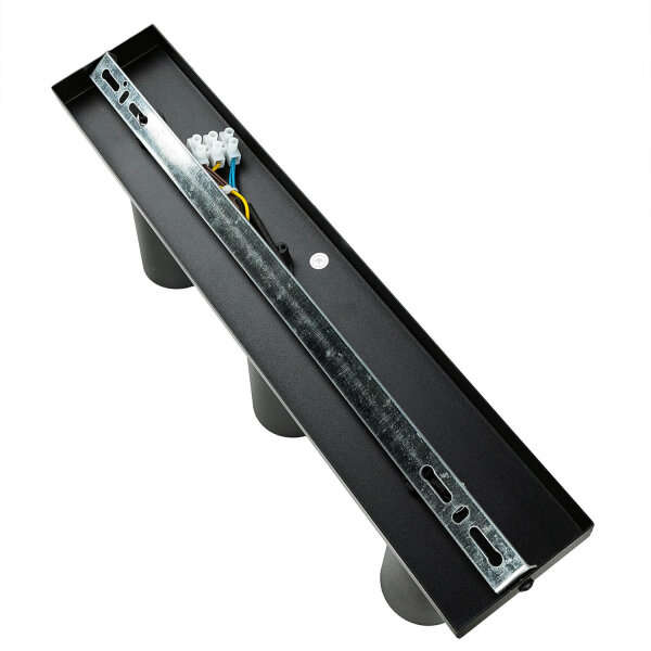 Deckenlampe 3-flammig B: 39,5 cm schwenkbar GU10 Schwarz Gold