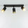 Deckenlampe 3-flammig B: 39,5 cm schwenkbar GU10 Schwarz Gold