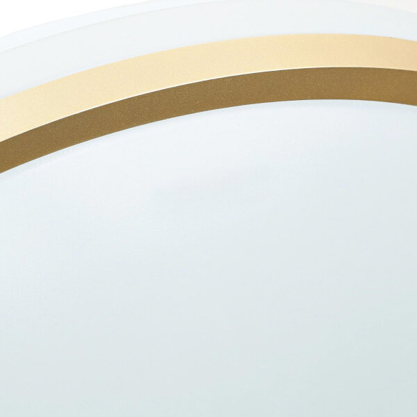 LED Deckenleuchte rund Ø 38cm 4000 K 1460 lm in Weiß Gold