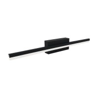 LED Spiegelleuchte Schwarz B: 50 cm neutralweiß...