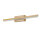 LED Wandleuchte Bad IP44 B: 50 cm 4000 K Edelstahl Holzoptik