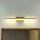 LED Wandleuchte Bad IP44 B: 50 cm 4000 K Edelstahl Holzoptik
