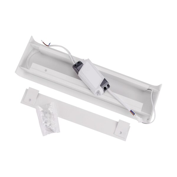 LED Wandlampe Metall B: 31 cm 4200 K 810 lm Up Down Weiß